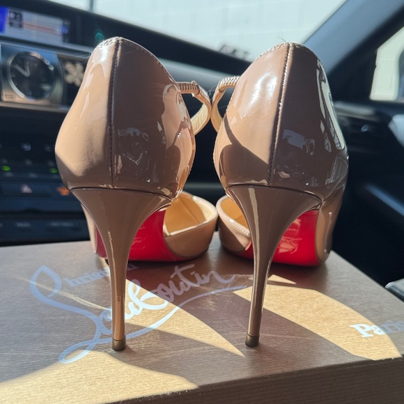 Christian Louboutin Blush Patent Leather Heels - Picture 3 of 5